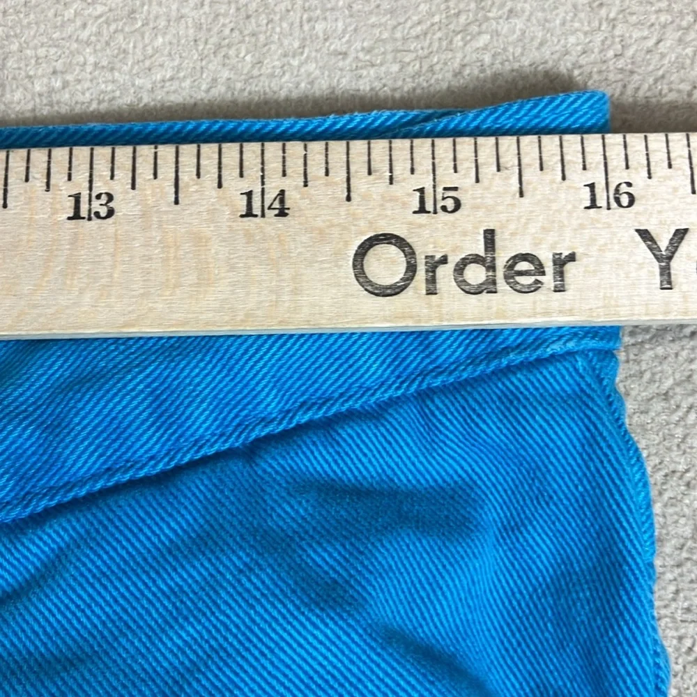 Levi’s Andy Warhol 80’s VTG‎ Denim Button Front Turquoise 501 Jeans Men 34 X 34